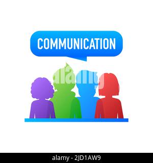 Communication, un design parfait pour toutes les applications. Illustration abstraite Illustration de Vecteur