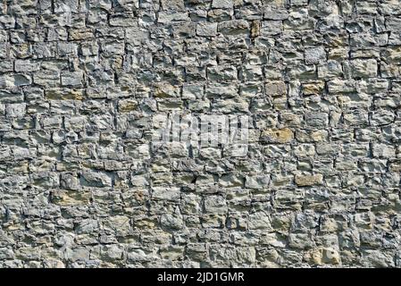 Mur de pierre en pierres de carrière, image de fond, Rhénanie-du-Nord-Westphalie, Allemagne Banque D'Images