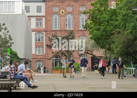 Juegel-Haus, Université Goethe, Campus de Bockenheim, Francfort-sur-le-main, Hesse, Allemagne Banque D'Images