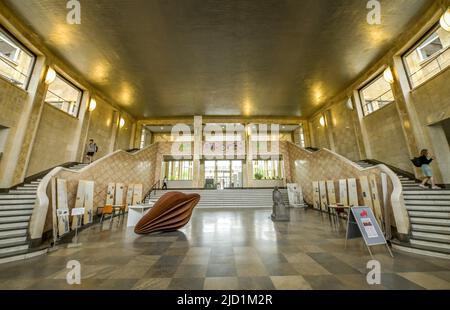 Hall d'entrée, maison I. G. Farben, Université Goethe, campus Westend, Francfort-sur-le-main, Hesse, Allemagne Banque D'Images