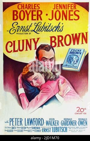 JENNIFER JONES et CHARLES BOYER dans CLUNY BROWN (1946), réalisé par ERNST LUBITSCH. Crédit: 20th CENTURY FOX / Album Banque D'Images