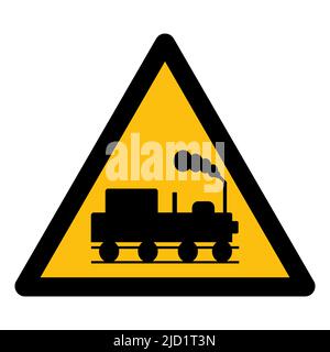 Danger menace de trains symbole signe isoler sur fond blanc, illustration vectorielle EPS.10 Illustration de Vecteur