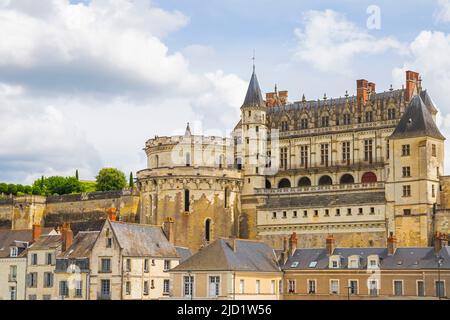 Château de Blois de la Loire. Blois est une commune française, située dans le département de Loir-et-cher et la capitale du pays, dans le centre-ville de Val-de-Loire. Banque D'Images