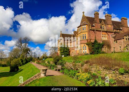 Le front sud de Knightshayes court, n° Tiverton, Devon, Angleterre, Royaume-Uni Banque D'Images