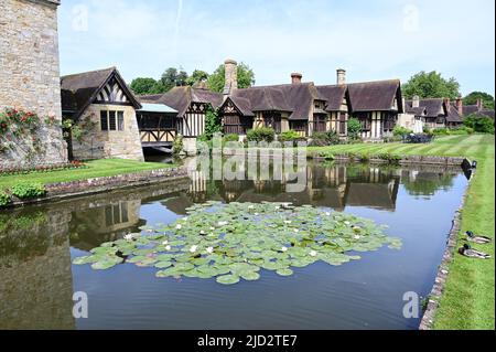 Hever, Kent, Royaume-Uni- 17 juin 2022 : Château de Hever dans le kent la maison d'enfance d'Anne Boleyn. Banque D'Images