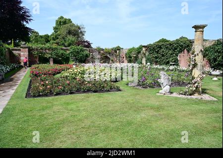 Hever, Kent, Royaume-Uni- 17 juin 2022 : Château de Hever dans le kent la maison d'enfance d'Anne Boleyn. Banque D'Images