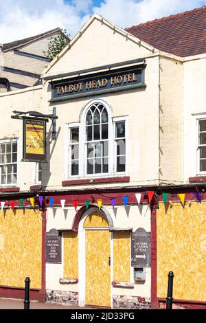 The Talbot Head Hotel (fermé), High Street, Upton-upon-Severn, Worcestershire, Angleterre, Royaume-Uni Banque D'Images