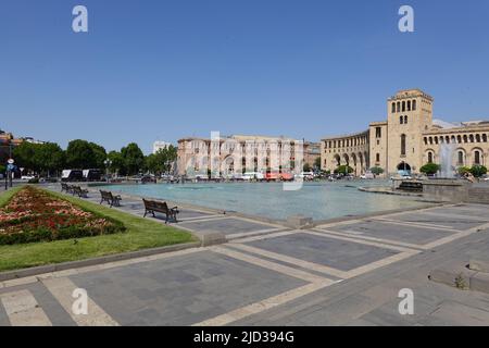 Place de la République, Yerevan, Arménie Banque D'Images