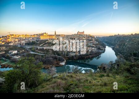 Vaste paysage urbain de Tolède, Espagne Banque D'Images