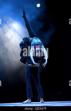 Spectacle de danse final de l'Académie 2022 pour l'école de danse DE jazz OFF au Théâtre de Verdure, Nice, France. 11 juin 2022 - FAMA © Fausto Marci Banque D'Images