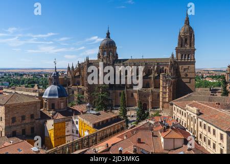 Cathédrale de la ville de Salamanque, en Espagne. Banque D'Images