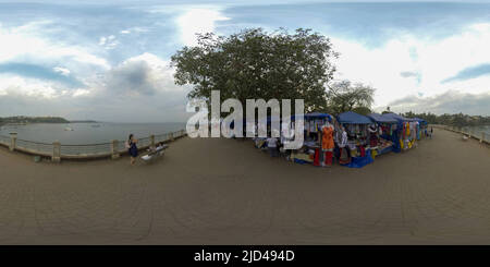 Vue panoramique à 360° de Dona paula Beach