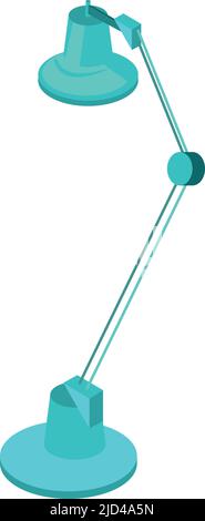 lampe de bureau bleue Illustration de Vecteur