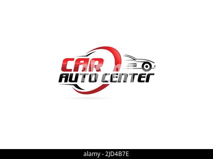 logo du centre de réparation de garage de voiture Illustration de Vecteur