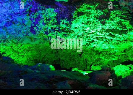 Grotte dans la grotte de glace Kungur Banque D'Images