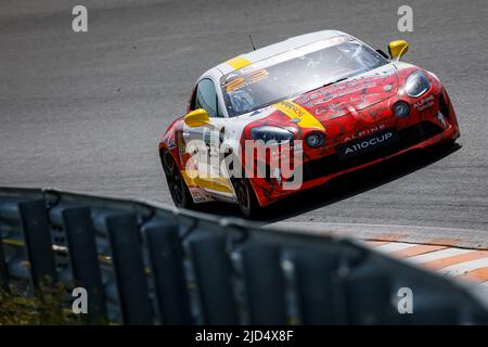 Zandvoort, pays-Bas. 17th juin 2022. 23 RICHARD Laurent (bel), Herrero Racing, Alpine A110 CUP, action pendant la ronde 3rd de la coupe Alpine Europa Cup 2022, de 17 juin à 19 sur le circuit Zandvoort à Zandvoort, pays-Bas - photo Julien Delfosse / DPPI crédit: DPPI Media/Alamy Live News Banque D'Images