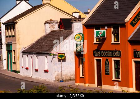 Fisher Street à Doolin Irlande. Banque D'Images