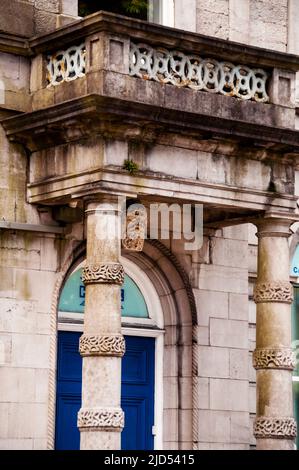 Détails architecturaux à Galway, Irlande. Banque D'Images