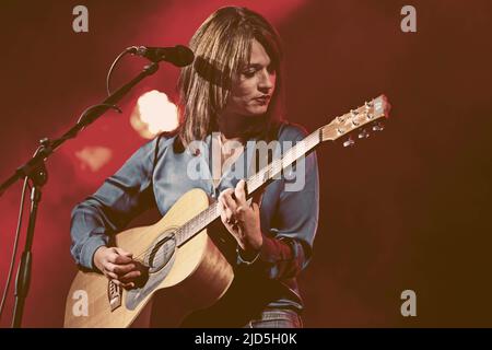 Rome, Italie. 16th janvier 2018. Le chanteur et compositeur italien Carmen Consoli se produit en concert au Roma Linkem Sound. (Photo de Valeria Magri/SOPA Images/Sipa USA) crédit: SIPA USA/Alay Live News Banque D'Images