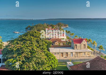 Vue panoramique sur Punta Gorda à Cienfuegos, Cuba Banque D'Images