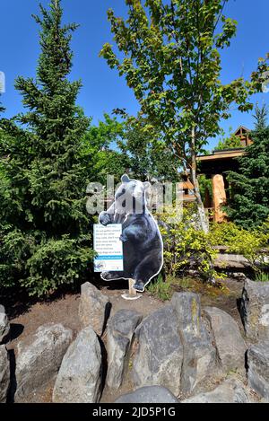 WHISTLER, C.-B., CANADA, le 30 MAI 2019 : ville de la station de ski de Whistler - Canada, à environ 125 kilomètres au nord de Vancouver Banque D'Images