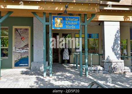 WHISTLER, C.-B., CANADA, le 30 MAI 2019 : ville de la station de ski de Whistler - Canada, à environ 125 kilomètres au nord de Vancouver Banque D'Images