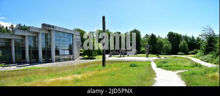 VANCOUVER, C.-B., CANADA, le 03 JUIN 2019 : le Musée d'anthropologie de l'Université de la Colombie-Britannique, campus de l'Université de la Colombie-Britannique à Vancouver, en Colombie-Britannique, Cana Banque D'Images