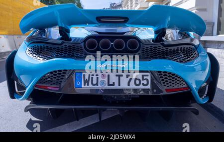 McClaren 765LT Supercar, Munich, Allemagne Banque D'Images