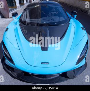 McClaren 765LT Supercar, Munich, Allemagne Banque D'Images