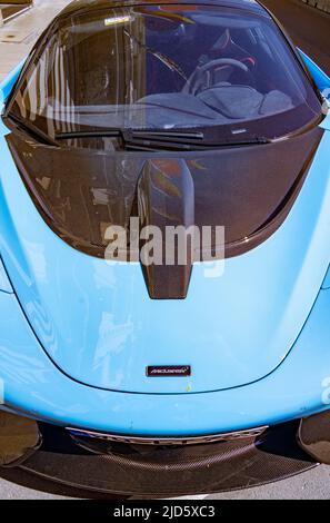 McClaren 765LT Supercar, Munich, Allemagne Banque D'Images