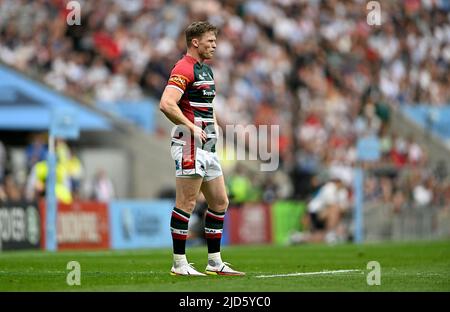 Twickenham, Royaume-Uni. 18th juin 2022. Gallagher première finale de rugby. Leicester V Saracens. Stade de Twickenham. Twickenham . Chris Ashton (Leicester) lors de la première finale de rugby Gallagher entre Leicester Tigers et Saracens. Credit: Sport en images/Alamy Live News Banque D'Images