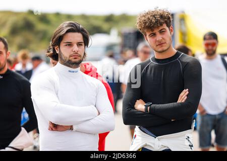 BRUN Romain (fra), Code Racing Development, Alpine A110 CUP, GARCIN Alexis (fra), Herrero Racing, Coupe Alpine A110, portrait pendant la ronde 3rd de la coupe Alpine Europa 2022, de 17 juin à 19 sur le circuit Zandvoort à Zandvoort, pays-Bas - photo Julien Delfosse / DPPI Banque D'Images