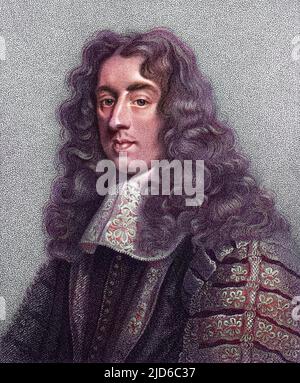 HENEAGE FINCH, premier comte de NOTTINGHAM homme d'État, lord Chancelier version colorisée de : 10167954 Date: 1621 - 1682 Banque D'Images