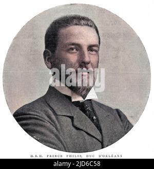 LOUIS-PHILIPPE-ROBERT, duc d'ORLÉANS descendant de Louis Philippe, demandeur du trône français, sans succès : scientifique et voyageur. Version colorisée de : 10171383 Date: 1869 - 1926 Banque D'Images