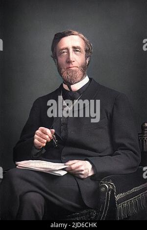 ARTHUR WELLESLEY, premier vicomte PEEL, fils de M. Robert Peel, homme d'État, Président de la Chambre des communes. Version colorisée de : 10172299 Date: 1829 - 1912 Banque D'Images