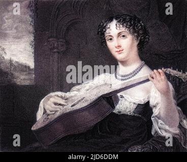 MARIA FRANCES CATHERINE, comtesse de RODEN version colorisée de : 10174424 Date: Vers 1830 Banque D'Images