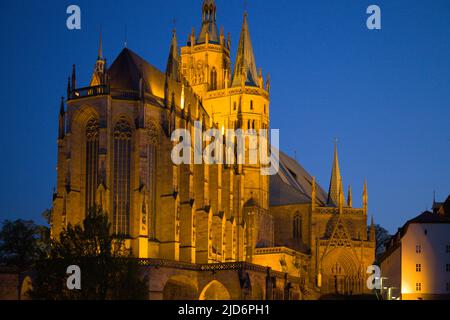 Allemagne, Thuringe, Erfurt, Dom de Sainte-Marie, Banque D'Images