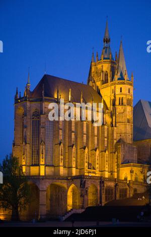 Allemagne, Thuringe, Erfurt, Dom de Sainte-Marie, Banque D'Images