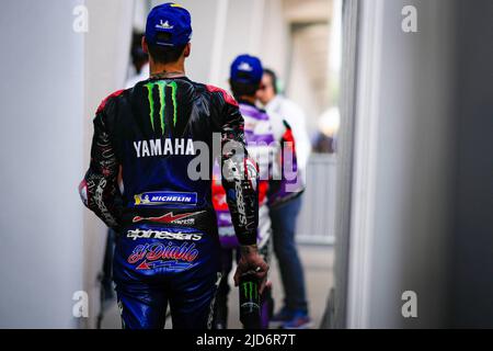 Hohenstein Ernstthal, Allemagne. 18th juin 2022. Qualifications pour MotoGP Liqui Moly Motorrad Grand Prix Deutschland au circuit Sachsenring. 18 juin 2022 en photo: 20 Fabio Quartararo Clasificacion del Gran Premio Liqui Moly Motorrad de MotoGP de Alemania en el Circuito de Sachsenring, 18 de Junio de 2022 POOL/ MotoGP.com/Cordon les images de presse seront à usage éditorial exclusif. Crédit obligatoire: © motogp.com crédit: CORMON PRESSE/Alay Live News Banque D'Images