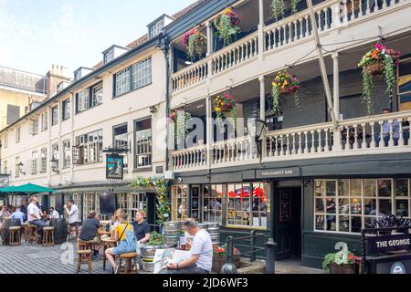 16th Century The George Inn, Borough High Street, Southwark, The London Borough of Southwark, Greater London, Angleterre, Royaume-Uni Banque D'Images