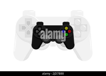 Manette de jeu Vector Joystick. Illustration du vecteur de manette de jeu. Illustration de la manette de jeu vidéo. Illustration du scénario de la console de jeux vidéo. Illustration de Vecteur