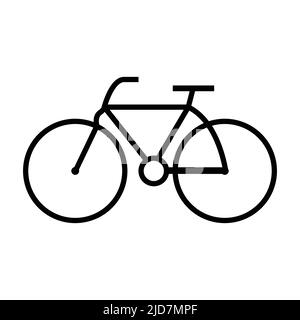 contour de vecteur de vélo. sur fond blanc Illustration de Vecteur