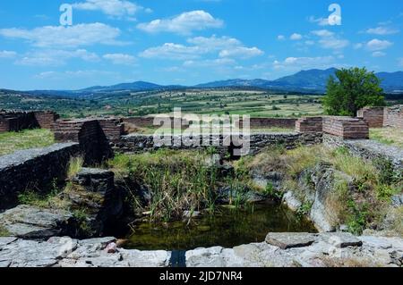 Fouilles archéologiques de l'ancienne Prima byzantine de Justiniana, fondée par l'empereur Justinien I de l'Empire romain de l'est en Serbie Banque D'Images