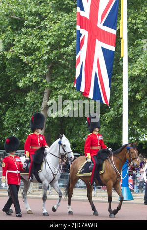 Commandants des 1st gardes de Coldstream du bataillon Banque D'Images