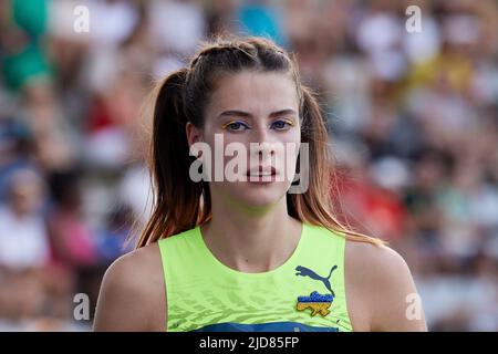 Yaroslava MAHUCHIKH (UKR) lors de la Ligue du diamant Wanda 2022, rencontre de Paris sur 18 juin 2022 au stade de Charlety à Paris, France - photo Ann-Dee Lamour / CDP MEDIA / DPPI Banque D'Images