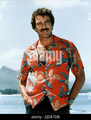 TOM SELLECK, MAGNUM P.I., 1980, Banque D'Images