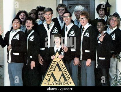 EDWARDS,CARRADINE, VENGEANCE DES NERDS, 1984, Banque D'Images