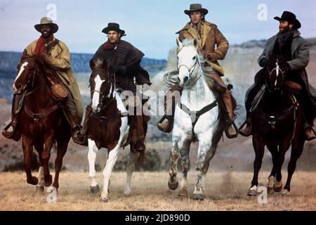 GLOVER, COSTNER, GLENN, KLINE, SILVERADO, 1985, Banque D'Images