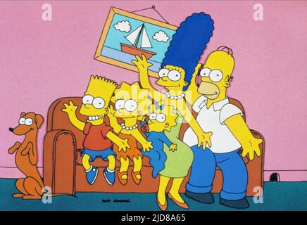 LISA,HOMER,BART,MARGE,SIMPSON, THE SIMPSONS : SAISON 3, 1991 Banque D'Images