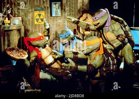 RAPHAEL, Leonardo, Michelangelo, Donatello, Teenage Mutant Ninja Turtles II : THE SECRET OF THE OOZE, 1991 Banque D'Images